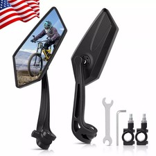 2Pcs Cycling MTB Bike Mirrors 22-25mm For Mountain Road Bike E-Bike Scooter US picture