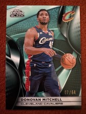 2025 Topps Chrome Black Teal Glitter Donovan Mitchell /64 #25 picture