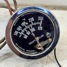 Vintage 3” Murphy Chrome Temperature Switch Gauge 10050779 Car Truck Rat Rod picture