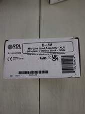 RDL D-J3M Mic/Line Input Assembly XLR Mini-jack Terminal block White New picture