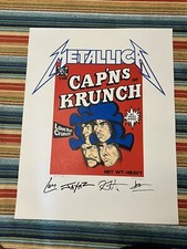 METALLICA  CAP'NS OF KRUNCH POSTER LIMITED 4197/5000 Rare Vintage Heavy Metal picture