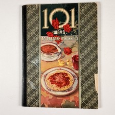 Vtg 101 Ways To Prepare Macaroni V La Rosa & Sons 1942 Illustrated Ephemera picture