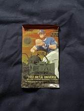 1997 METAL UNIVERSE Baseball Sealed Pack Retail 6 Cards Fleer Skybox RARE VTG picture