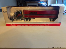 Liberty Classics Peterbilt 379 Semi Lockable Coin Bank 1:64 Die Cast CASE IH picture