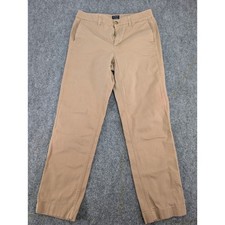 j.crew girlfriend chino pants trousers women high rise cotton tan 2 khaki pants picture
