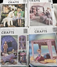 McCall’s Crafts Doll Patterns Lot 4065 8140 2225 3897 Uncut picture