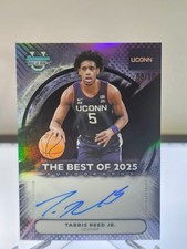2025-26 Bowman U Best Tarris Reed Jr Auto Black Refractor 08/10 UConn Spurs picture