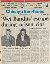 1990 Home Alone Chicago Sun Times Wet Bandits Escape Harry & Marvin 🎄🎅🎄 picture