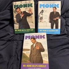 3 Mr Monk HCDJ Books All 1st Printing In Never Read Condition From Monk TV Show picture