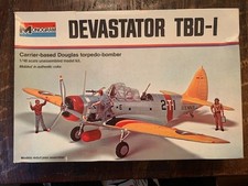Vintage Monogram 1/48 Devastator TBD-1 Model Kit - Opened - New picture