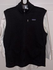 Patagonia Better Sweater Full Zip Fleece Vest Mens XL Black Recycled Polyester picture