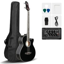 Glarry GMB101 4 string Electric Acoustic Bass Guitar w/ 4-Band Equalizer EQ-7545 picture