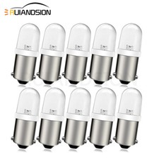 10pcs Miniature Bayonet 9mm BA9S LED Bulb BA9 Indicator Pilot Light 120V White picture