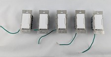 LOT OF 5: Lutron Maestro MACL-153M LED+ Dimmer Switch 150W LED 600W White - USED picture