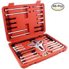 46Pc Harmonic Balancer Gear Puller Steering Wheel Kit with Case picture