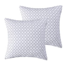 Levtex Home Pisa Euro Shams Set of 2 26x26in No Insert Trellis Cotton picture