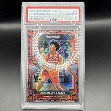 Panini 2022-23 Prizm Draft Picks Jaylin Williams #98 Venom Prizm RC PSA 10 SSP picture