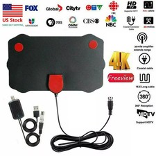 5600 Miles Digital TV Antenna Indoor HDTV Amplified Signal Booster 4K HD 1080P. picture