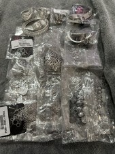 15 Pieces Paparazzi Mixed Jewelry Silver/Gray Necklace Earrings Bracelet Ring picture