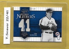 2002 Donruss Leaf Retired Numbers #RN2 Tom Seaver #d 22/41 New York Mets RARE picture