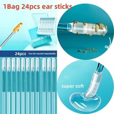 24pcs Disposable Silicone Ear Wax Remover Sticky Earpick Cleaner Set children picture