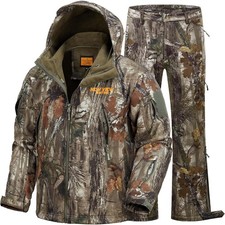 NEW VIEW Camo Hunting Clothes for Men,Quiet Warm Hunting Jacket and Pants picture