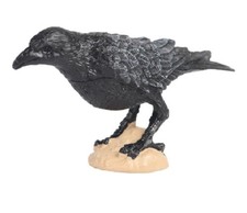 7.5cm Crow Plain Bird PVC Toy Wild Animal Figure Doll Kids Gift picture
