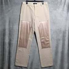 NAHMIAS Pants Mens 34x34 Beige Carpenter Contrast Knee Streetwear Made In USA picture