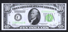 1928-B $10 PHILADELPHIA ~ LIGHT (LIME) GREEN SEAL ~ FRESH GEM CRISP UNCIRCULATED picture