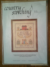 MY HOUSE SAMPLER Vintage Stamped Cross Stitch Partial Kit Country Stitching  picture