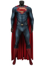 Man of Steel Superman Clark Cosplay Costume Bodysuit Tight Jumpsuit + Cloak picture