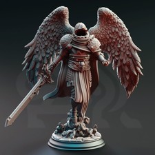 Soulreaper Angel - Eranemeli the Soulbringer 32mm Resin Miniature D&D DND picture