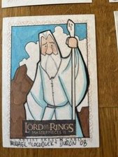 Topps The Lord of the Rings MP2 1/1 Sketch Card Gandalf by Michael Duron picture