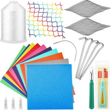 Pangda 24 Pcs Vinyl Repair Patch Kit for Bounce House, Multicolor Vinyl Patch... picture