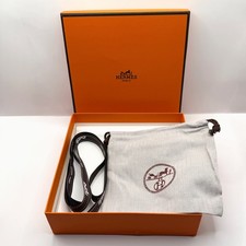Hermes Empty Orange Gift Box 7.5x7.5x2.2 Dust Bag Ribbon Tissue READ  picture