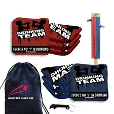 Pro Cornhole Bags Set of 8 Regulation - Slick n Stick Bean Bags w Score Tower picture