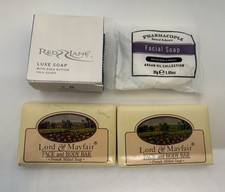2 Vintage Lord & Mayfair Face Body Bar French 1987, Red Lane, Pharmacopia Soap picture