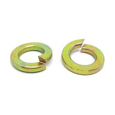 M6 Split Lock Washers Zinc Yellow picture