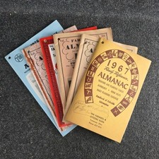 Various Vintage Almanacs 1967, 1971,1973,1975,1976 Gardening Weather Folk Story picture