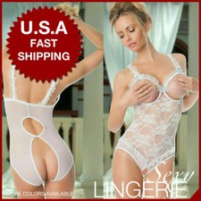 Sexy-Lingerie-Sleepwear-Lace-Women-G-string-Dress-Underwear-Babydoll-Nightwear picture