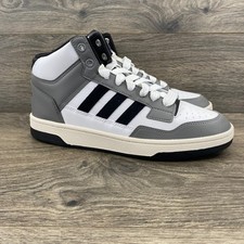 Adidas Rapid Court Mid Mens Size 9 Grey White Black Basketball Sneakers JP5866 picture