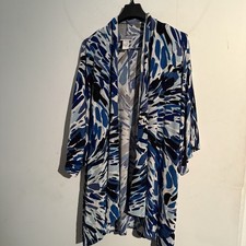 Chicos Travelers Size 3 Women's 16 Open Front Cardigan Slinky Minimalist Travel picture