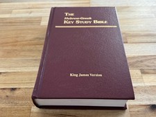 ✅The Hebrew-Greek Key Study Bible ✅Red Letter Edition ✅ KJV ✅ 1991 ✅Hardbound picture
