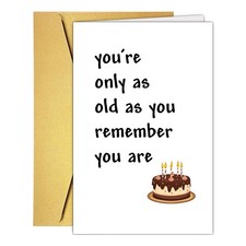 Witty Aging Joke Card, Funny Card Gift picture