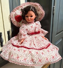 Vtg GORGEOUS Furga Doll 21” Roberta #5203 Original Dress Outfit Brunette Italy picture