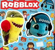Roblox Doodle Arkey Shark Plush Toy Soft Stuffed Doll Game Fan Gift picture