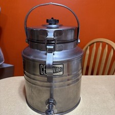 Cecilware insulated 5 gallon hot coffee/ water dispenser stainless steel Vintage picture