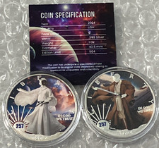 2024 Lady Jedi Two-Coin-Set #257 Eagle Silver .999 May The 4th Cosplay Edition picture