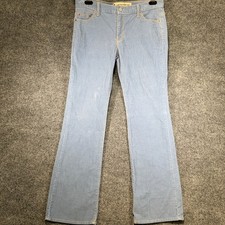 Gap Low Rise Boot Cut Corduroy Pants Womens 8R Blue Stretch Flare Vintage Y2K picture