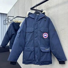 Canada Goose Expedition Parka 08 Navy Blue 625 Fill Down Men's Coat picture